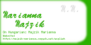 marianna majzik business card